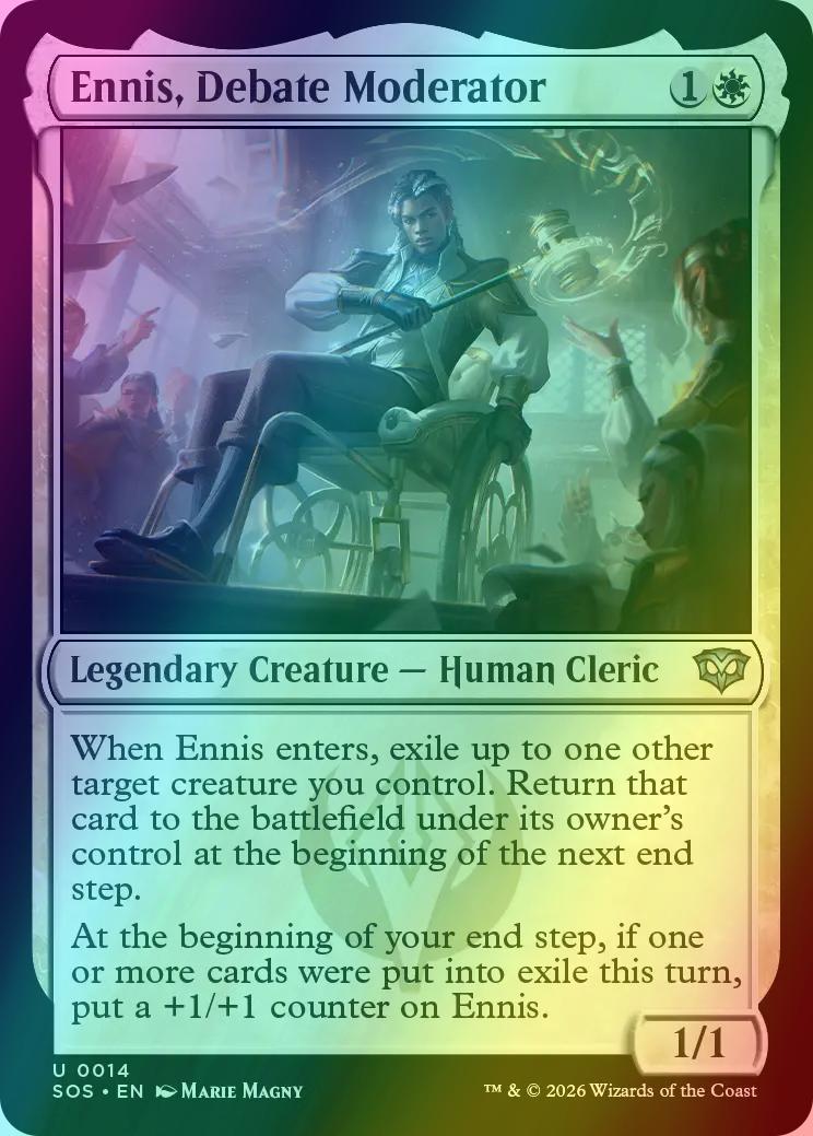Ennis, Debate Moderator [14] [Secrets of Strixhaven] [Foil]