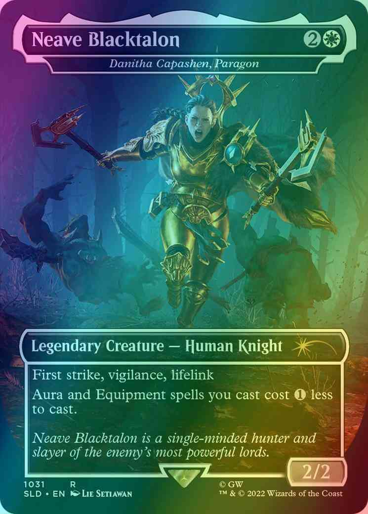 Neave Blacktalon - Danitha Capashen, Paragon [1031] [Borderless] [Age of Sigmar] [Secret Lair Drop] [Foil]