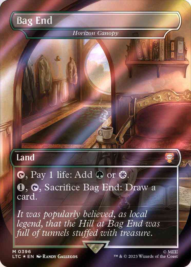 Bag End - Horizon Canopy [396] [Borderless] [Realms and Relics] [The Lord of the Rings: Tales of Middle-earth: Commander] [Surge Foil]