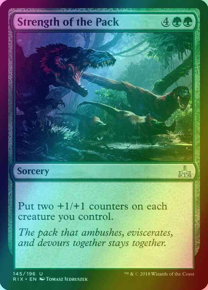 Strength of the Pack [145] [Rivals of Ixalan] [Foil]