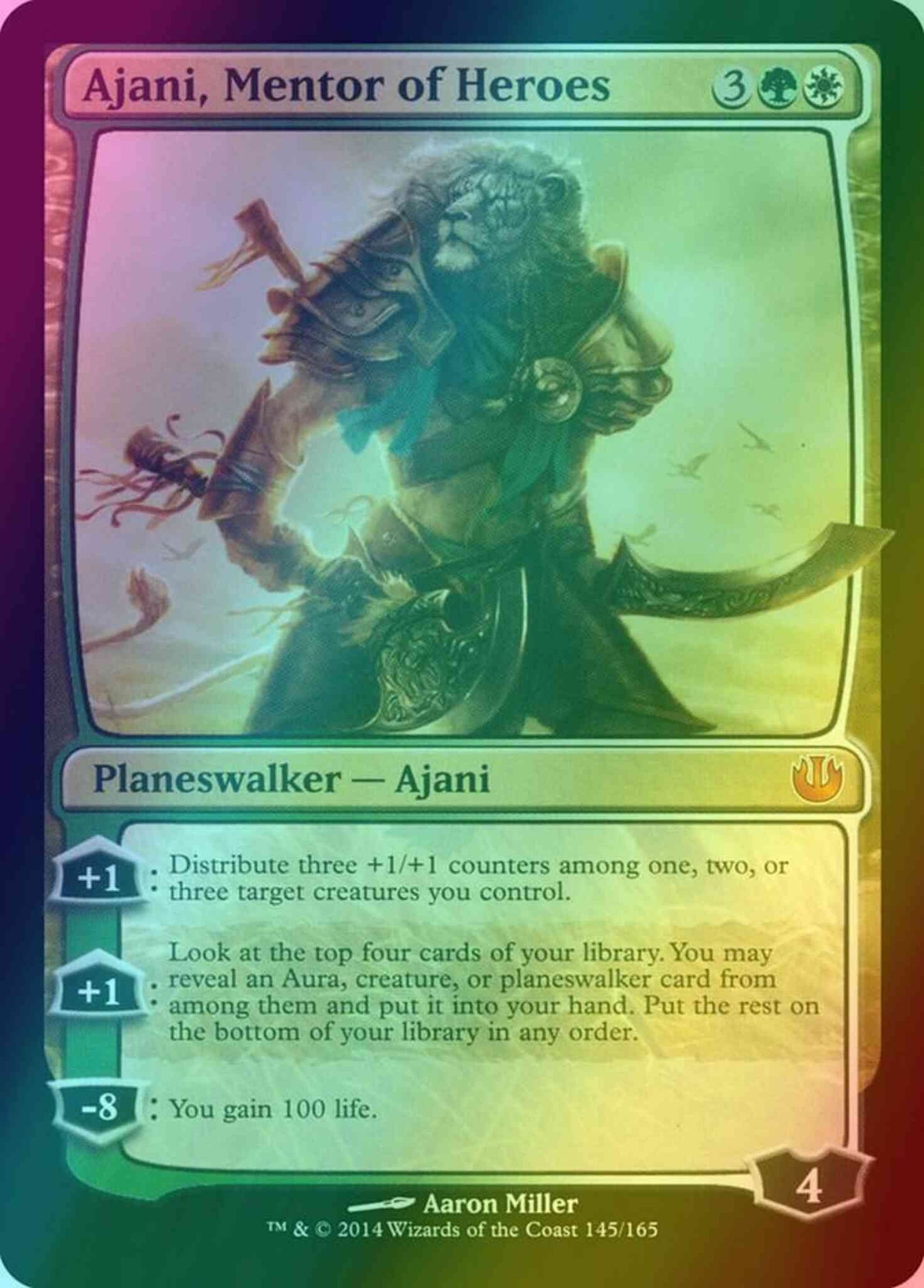 Ajani, Mentor of Heroes [145] [Journey into Nyx] [Foil]
