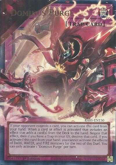 Dominus Purge - Extended Art  - RA05-EN150 - Ultra Rare - 1st Edition