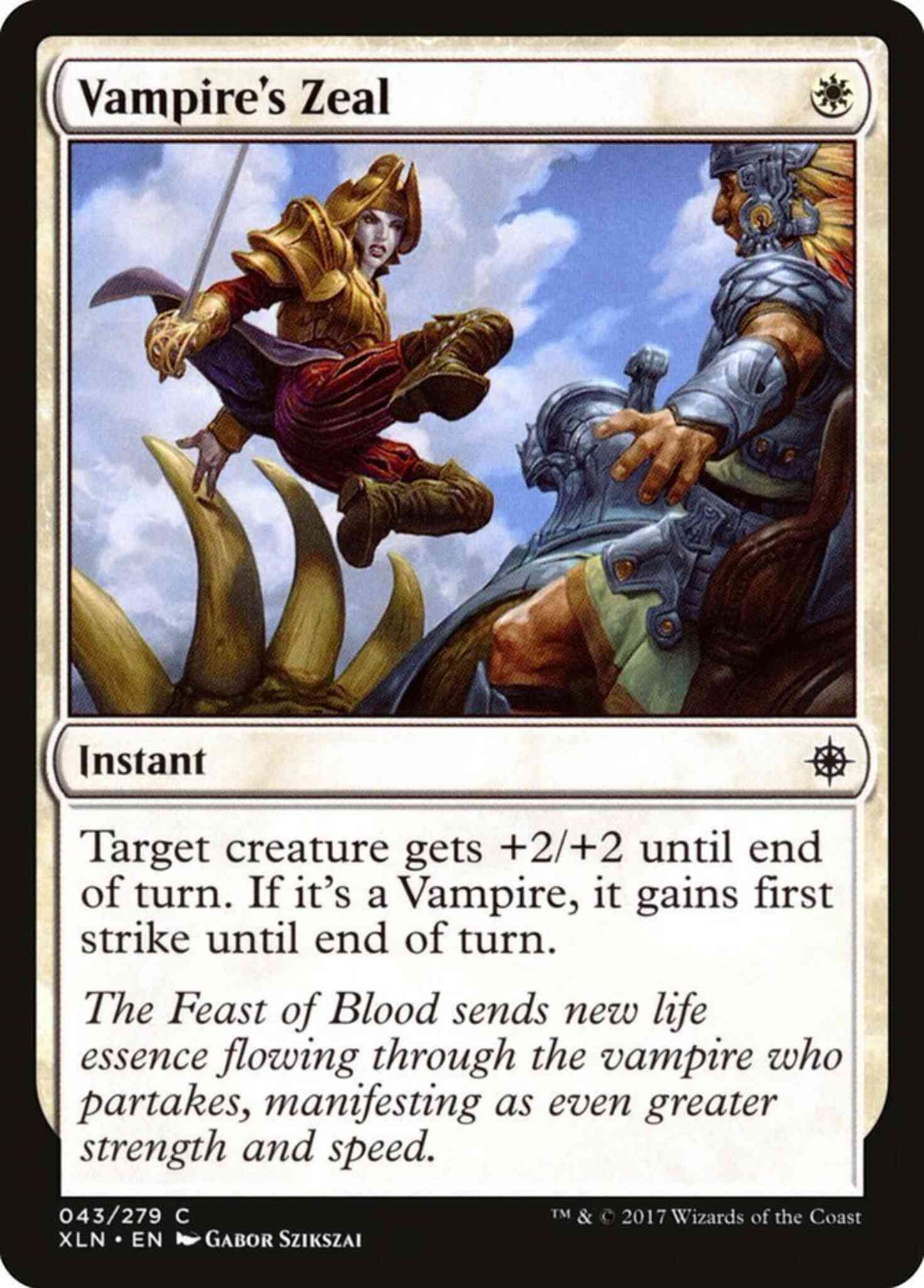 Vampire's Zeal [43] [Ixalan] [Non-Foil]