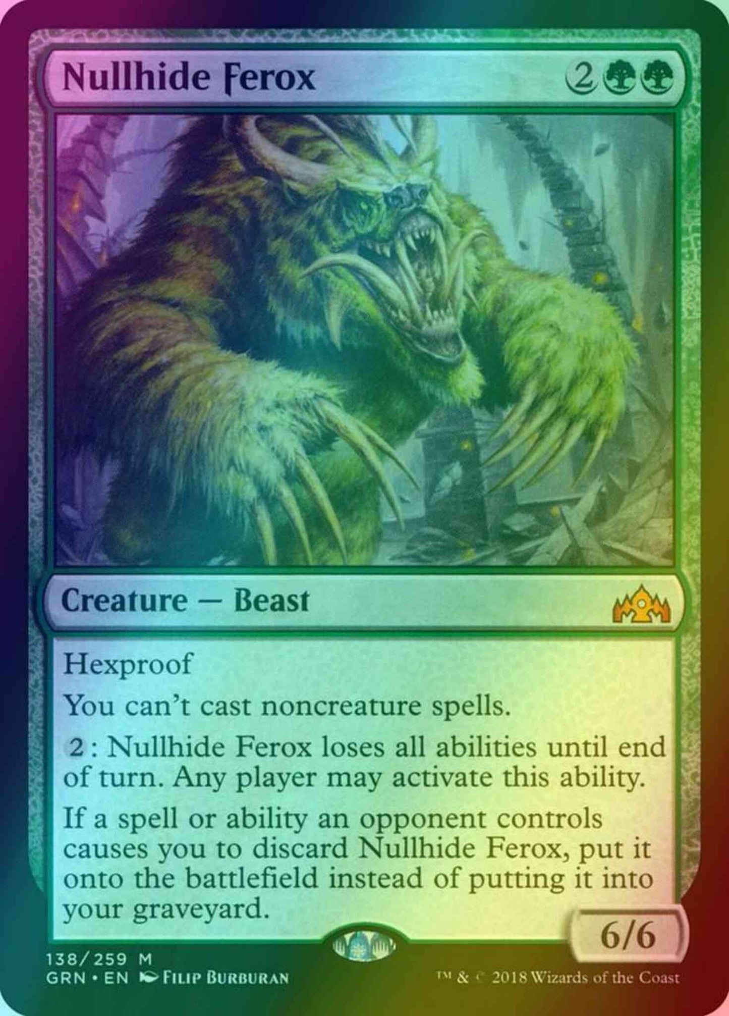 Nullhide Ferox [138] [Guilds of Ravnica] [Foil]