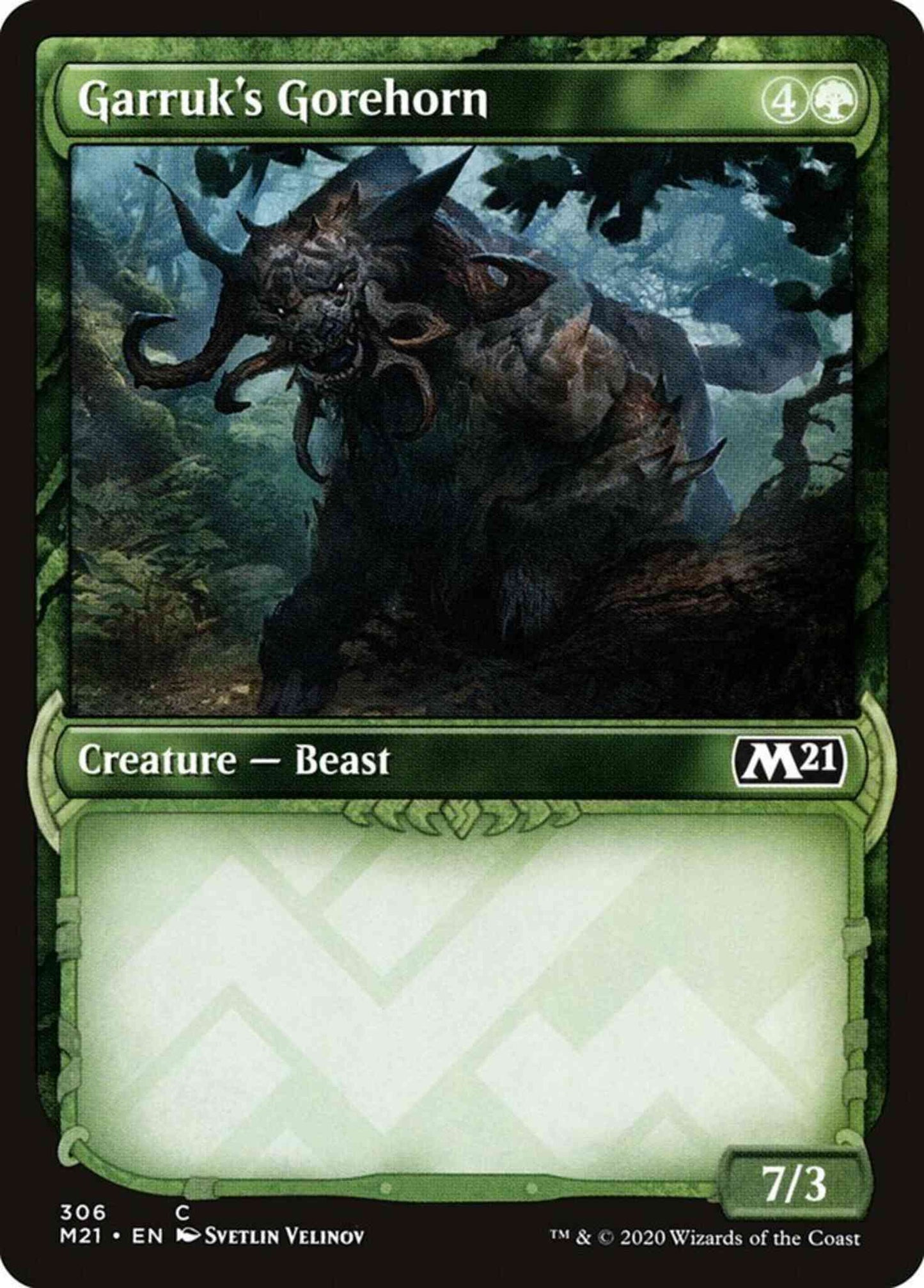 Garruk's Gorehorn [306] [Showcase] [Core Set 2021] [Non-Foil]