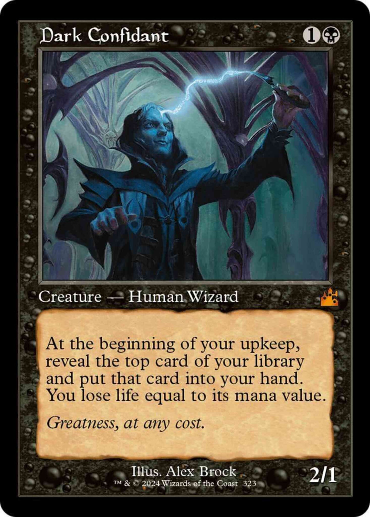 Dark Confidant [323] [Retro Frame] [Ravnica Remastered] [Non-Foil]