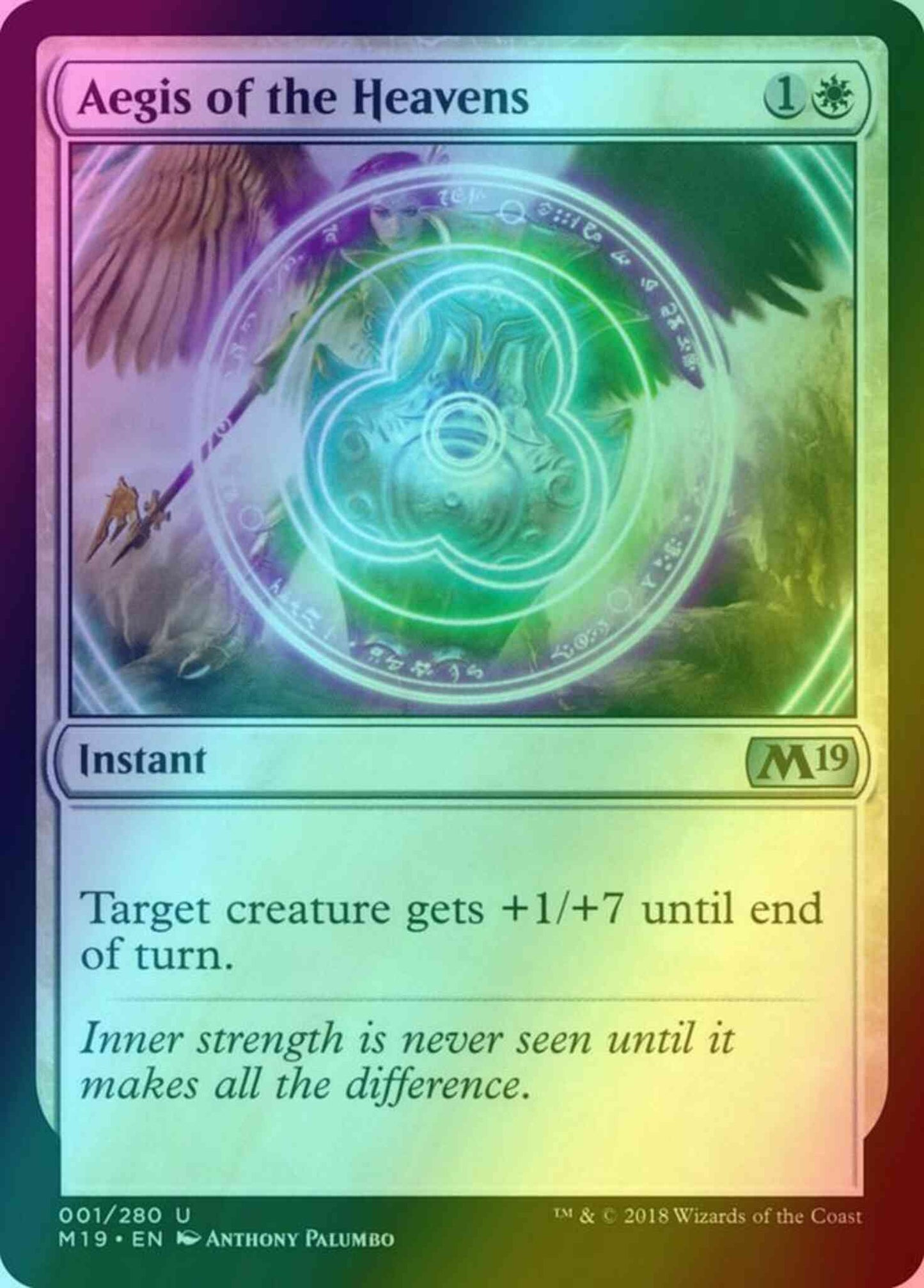 Aegis of the Heavens [Core Set 2019] [Foil]