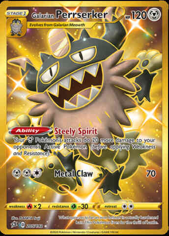 Galarian Perrserker - 205/192 - Rare Secret [swsh2-205] [Secret]