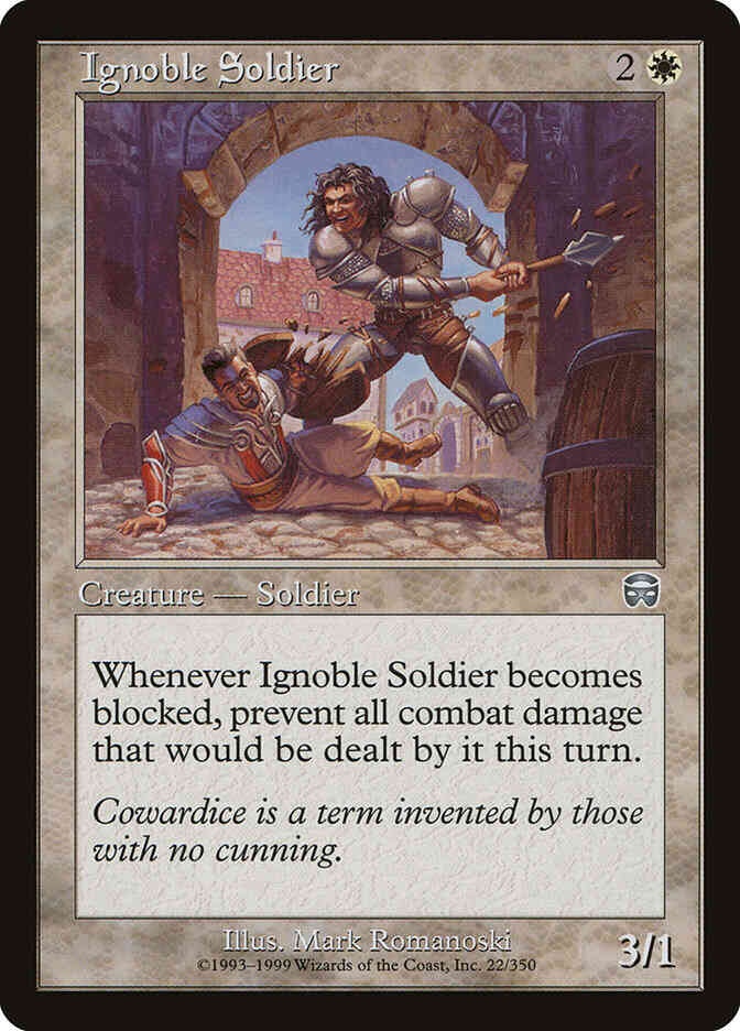 Ignoble Soldier [22] [Mercadian Masques] [Non-Foil]
