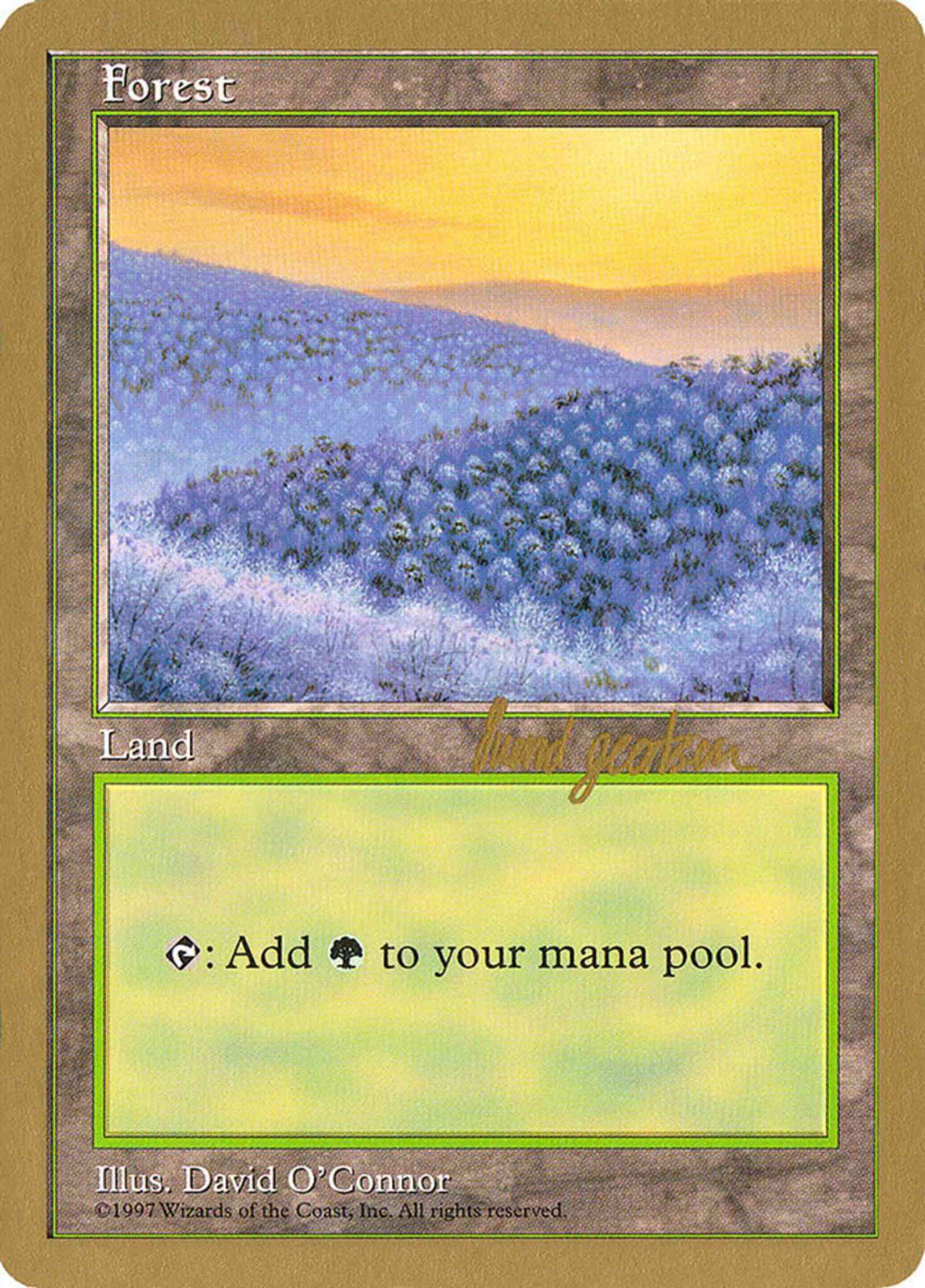Forest [sg449] [Blue Trees, Orange Sky] [World Championship Decks 1997] [Non-Foil]