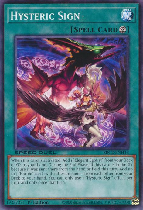 Hysteric Sign - SBC2-ENH13 - Common - 1st Edition