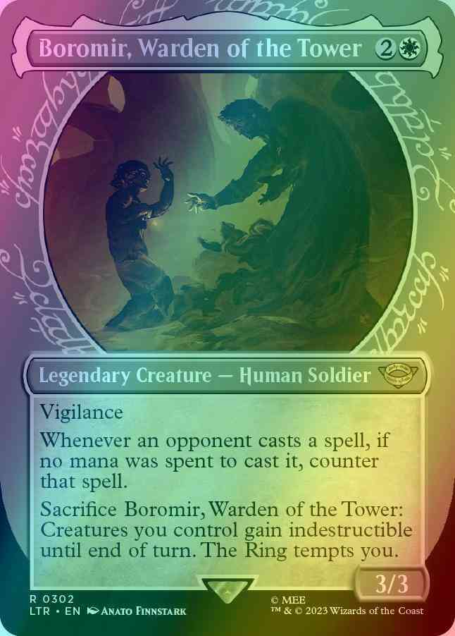 Boromir, Warden of the Tower [302] [Ring Showcase] [The Lord of the Rings: Tales of Middle-earth] [Foil]