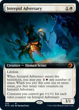 Intrepid Adversary [329] [Extended Art] [Innistrad: Midnight Hunt] [Non-Foil]