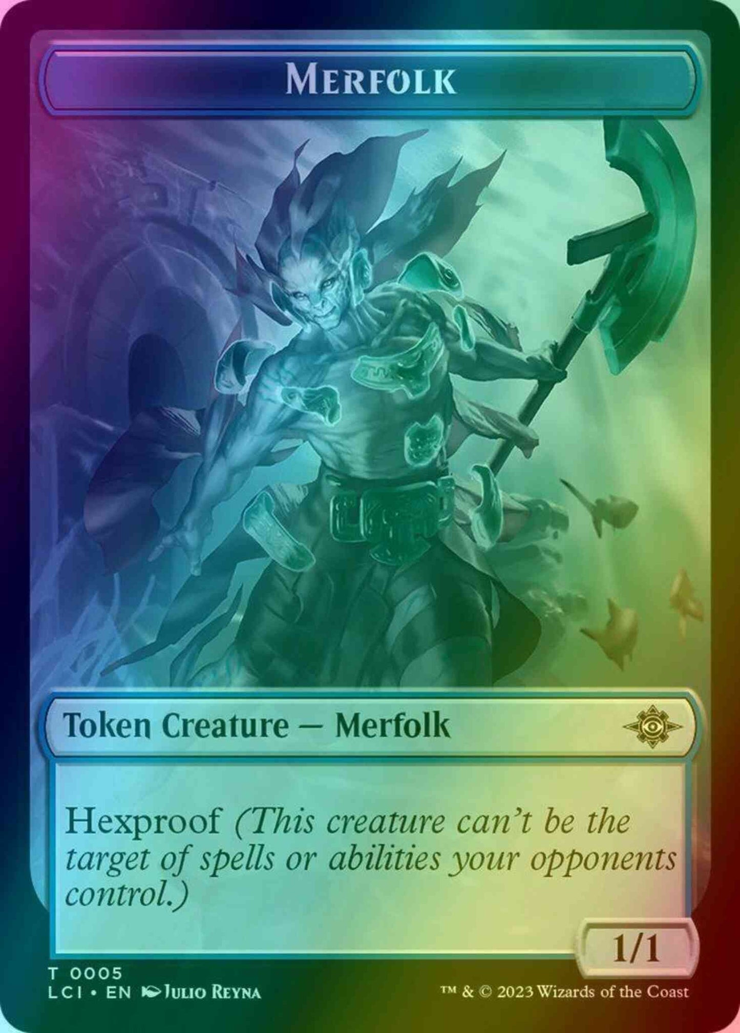 Merfolk Token (05) // Treasure Token (18) [The Lost Caverns of Ixalan: Tokens] [Foil]
