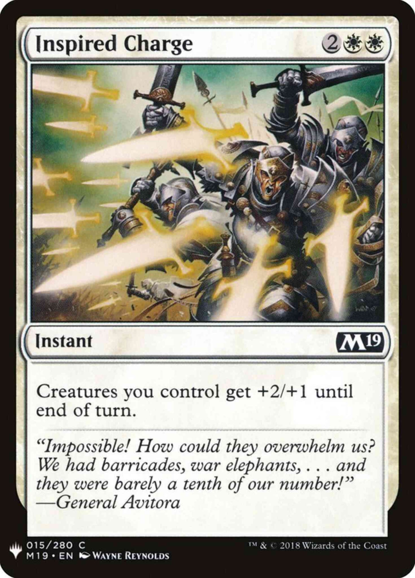 Inspired Charge [M19-15] [The List] [Non-Foil]