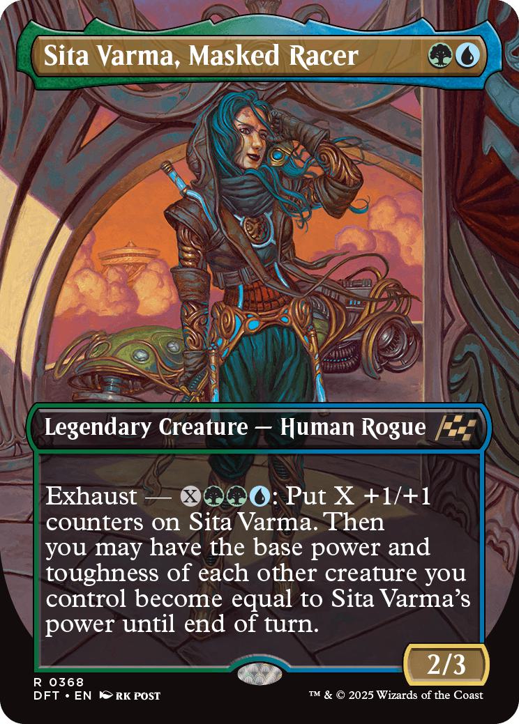 Sita Varma, Masked Racer [368] [Borderless] [Aetherdrift] [Non-Foil]