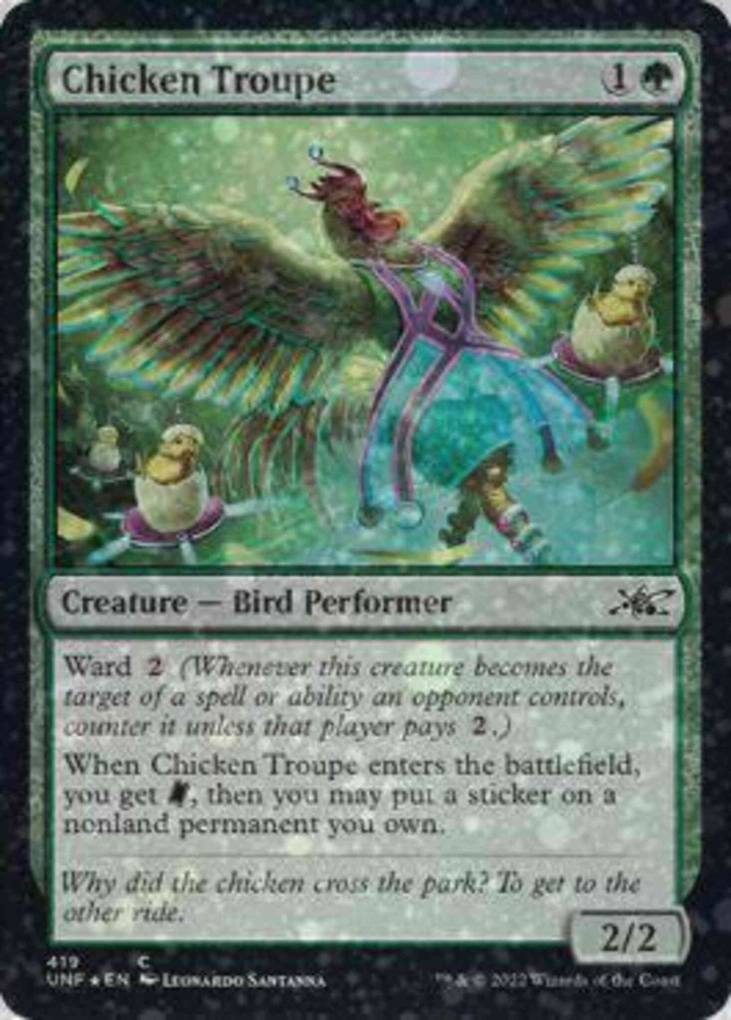 Chicken Troupe [419] [Unfinity] [Galaxy Foil]