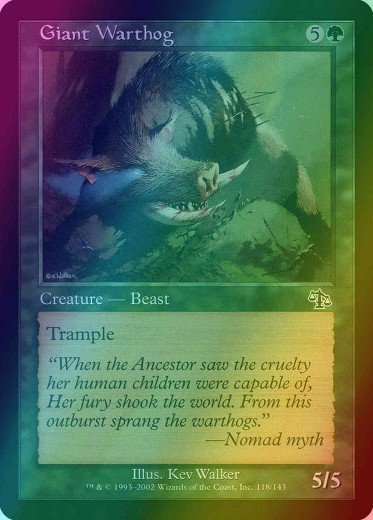 Giant Warthog [118] [Judgment] [Foil]