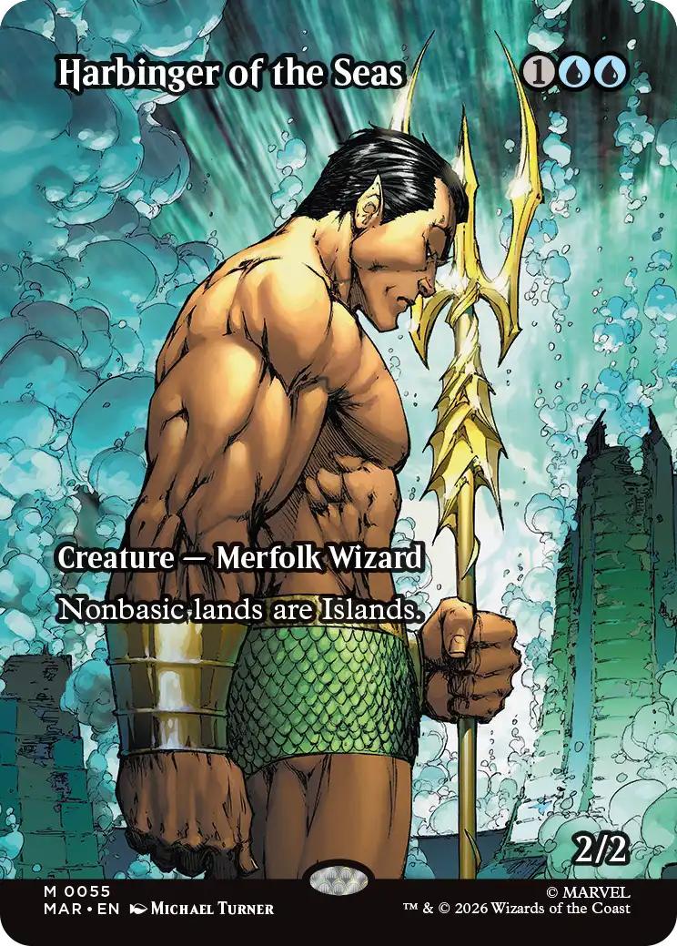 Harbinger of the Seas [55] [Borderless] [Source Material] [Marvel Universe] [Non-Foil]