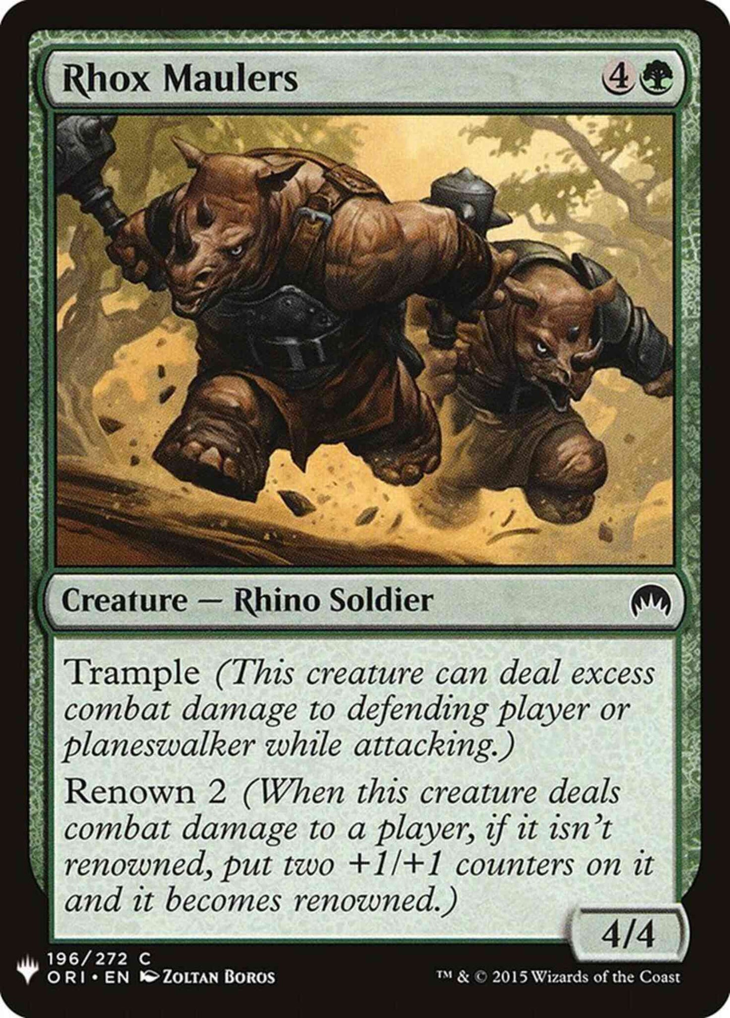 Rhox Maulers [ORI-196] [The List] [Non-Foil]