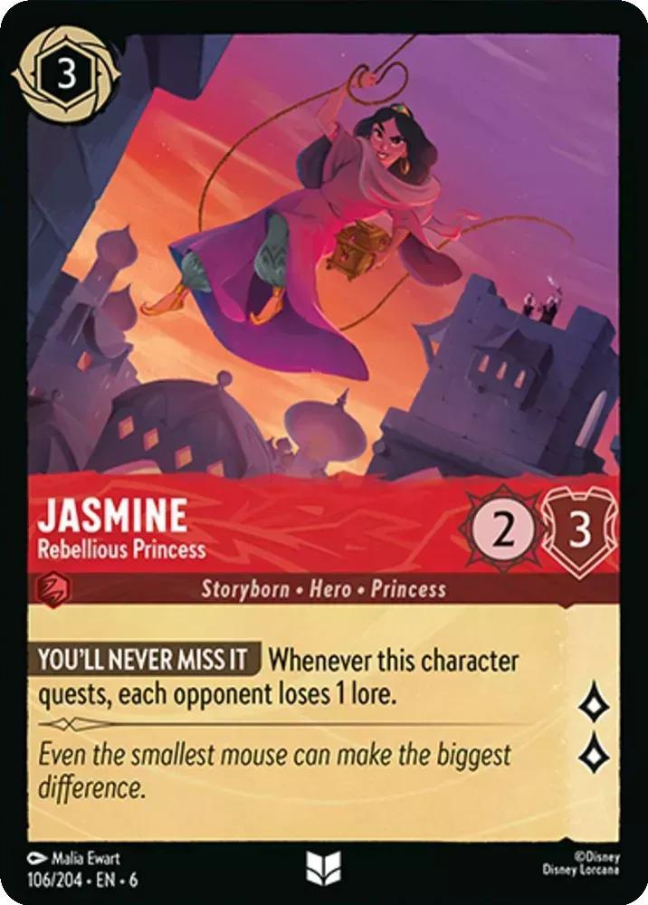 Jasmine - Rebellious Princess - 106/204 [Azurite Sea] [Non-Foil]