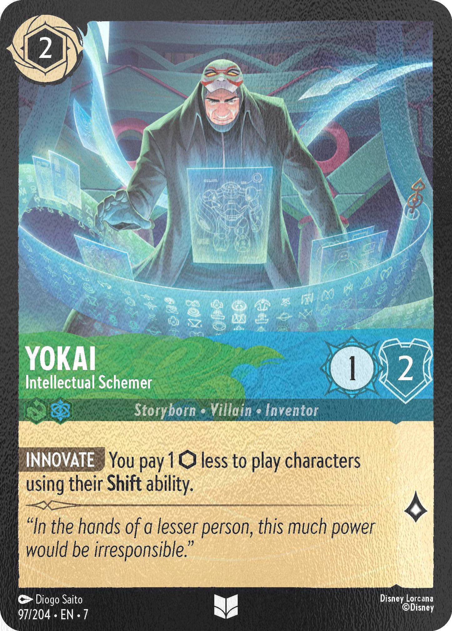 Yokai - Intellectual Schemer - 97/204 [Archazia's Island] [Cold Foil]
