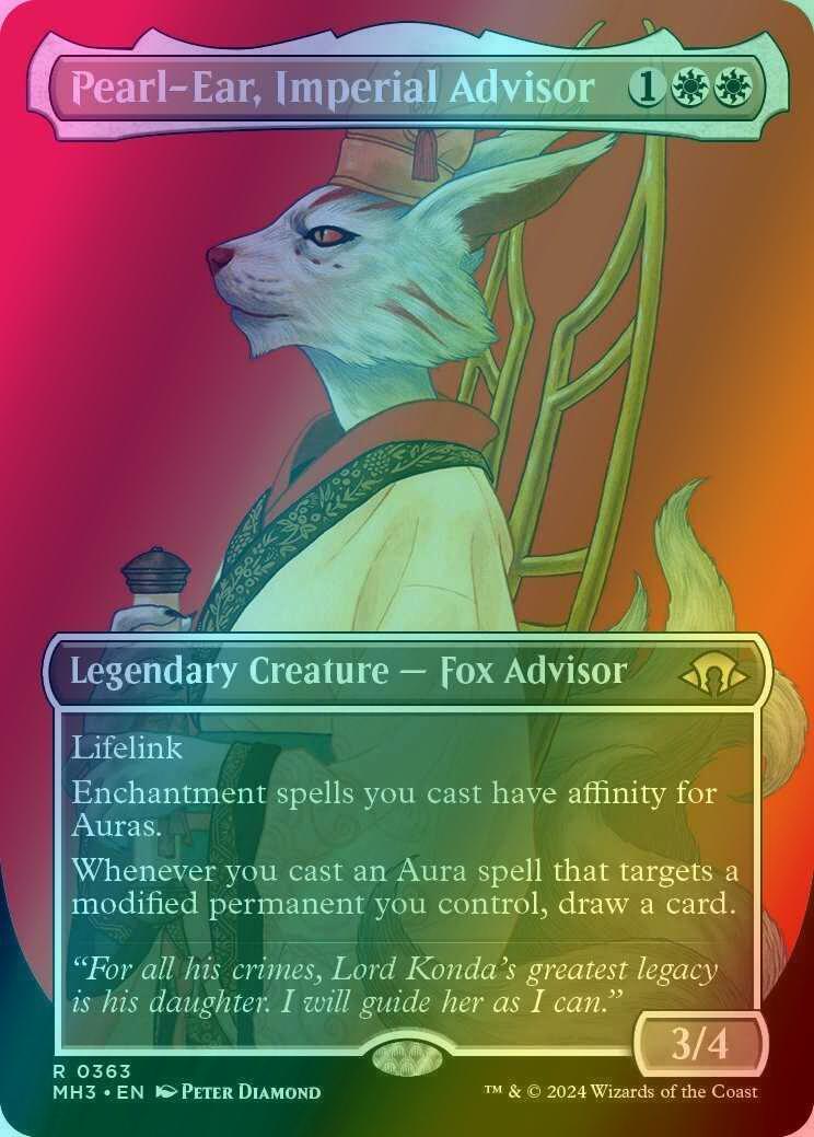 Pearl-Ear, Imperial Advisor [363] [Borderless] [Profile] [Modern Horizons 3] [Foil]
