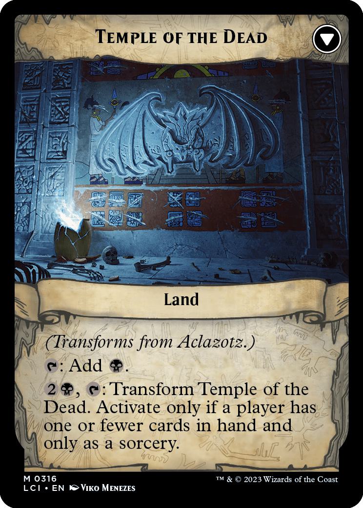 Aclazotz, Deepest Betrayal // Temple of the Dead [316] [Gods of Ixalan Showcase] [The Lost Caverns of Ixalan] [Non-Foil]