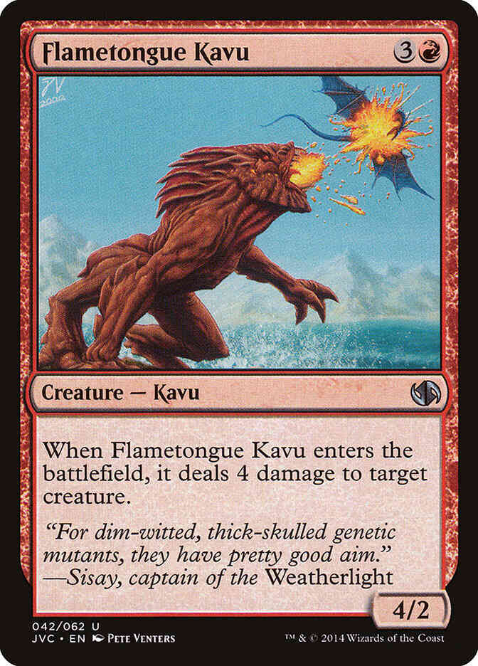 Flametongue Kavu [42] [Duel Decks Anthology: Jace vs. Chandra] [Non-Foil]