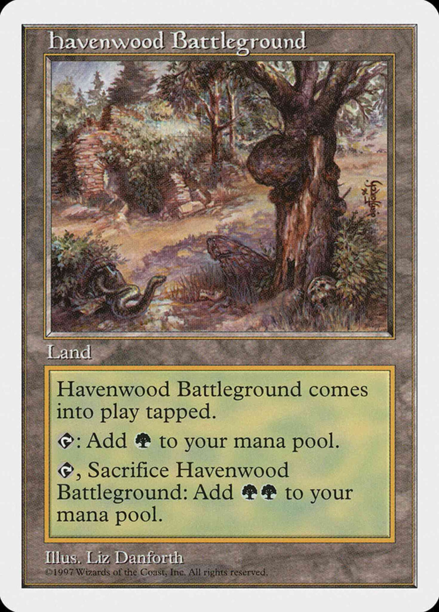 Havenwood Battleground [417] [Fifth Edition] [Non-Foil]