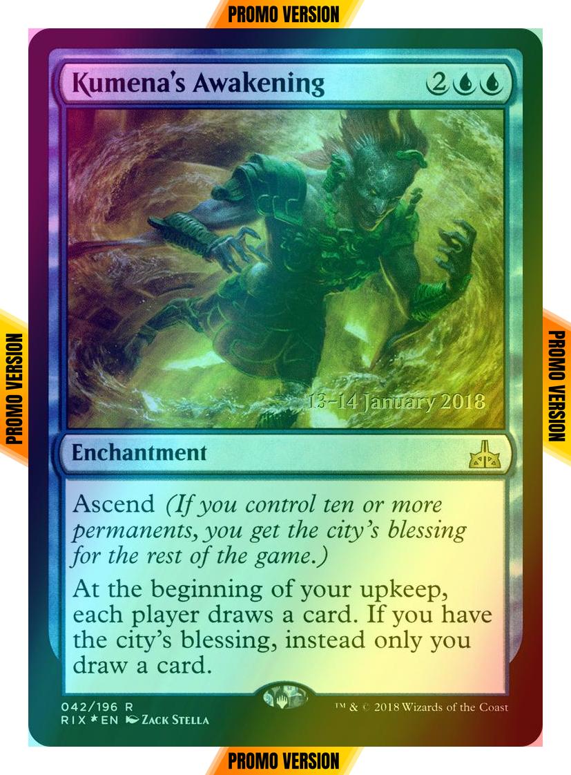 Kumena's Awakening [42s] [Rivals of Ixalan Promos] [Foil]