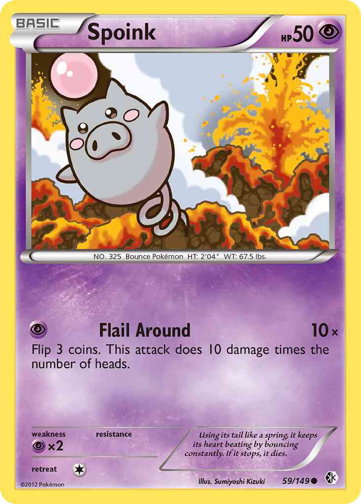 Spoink - 59/149 - Common [bw7-59] [Reverse Holo]
