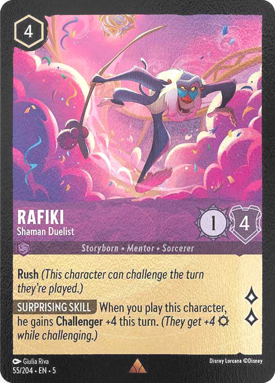 Rafiki - Shaman Duelist - 55/204 [Shimmering Skies] [Cold Foil]