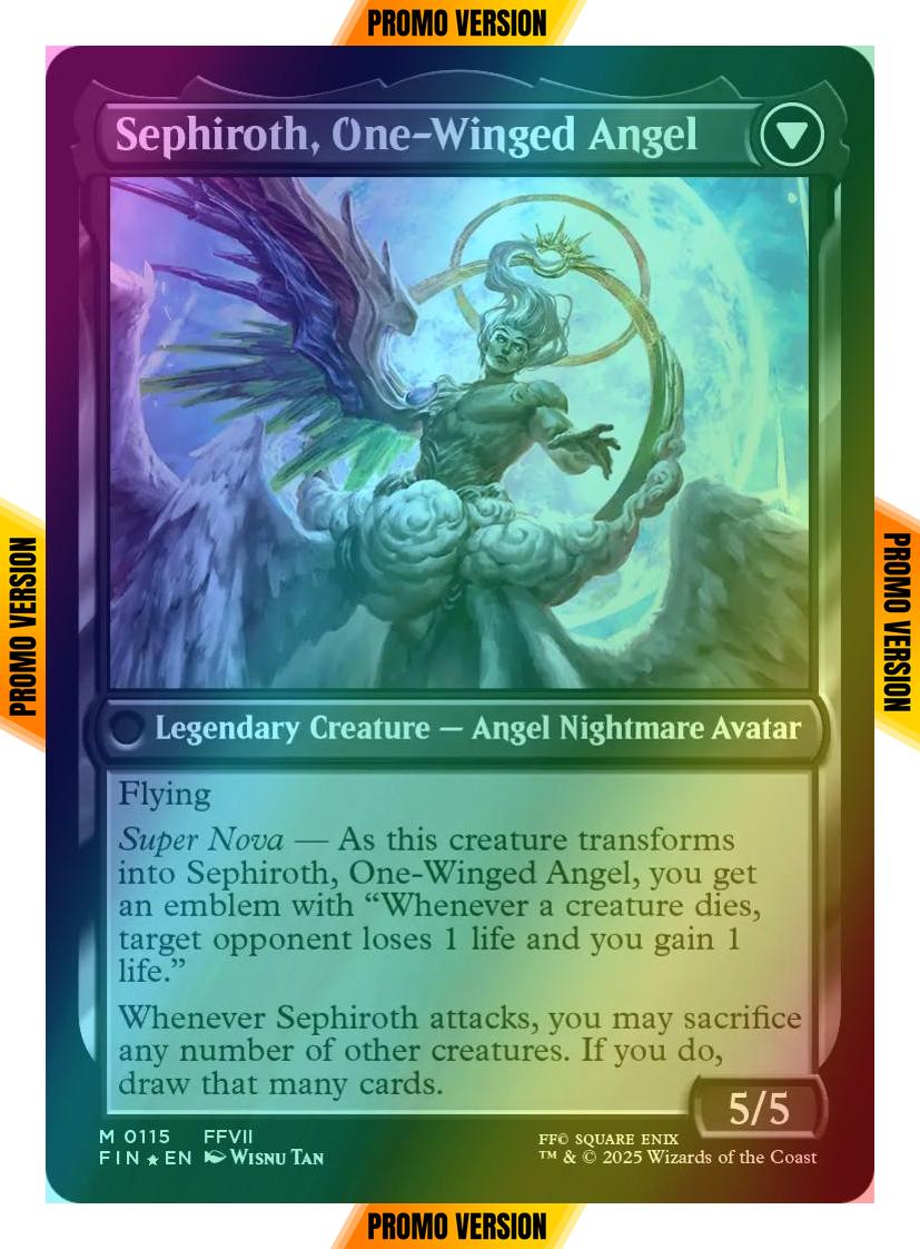 Sephiroth, Fabled SOLDIER // Sephiroth, One-Winged Angel [115s] [Prerelease] [FINAL FANTASY: Promos] [Foil]