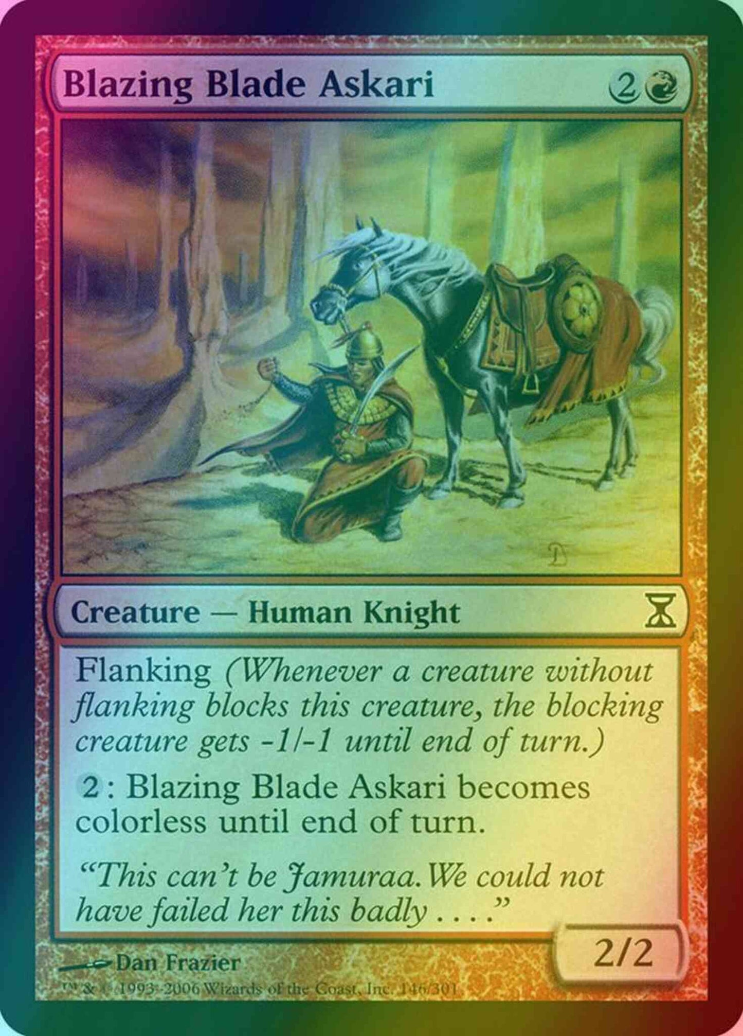 Blazing Blade Askari [146] [Time Spiral] [Foil]