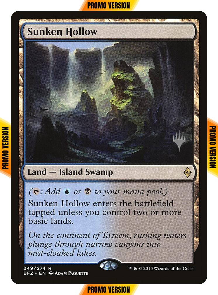 Sunken Hollow [Promo Pack] [249p] [Battle for Zendikar Promos] [Foil]