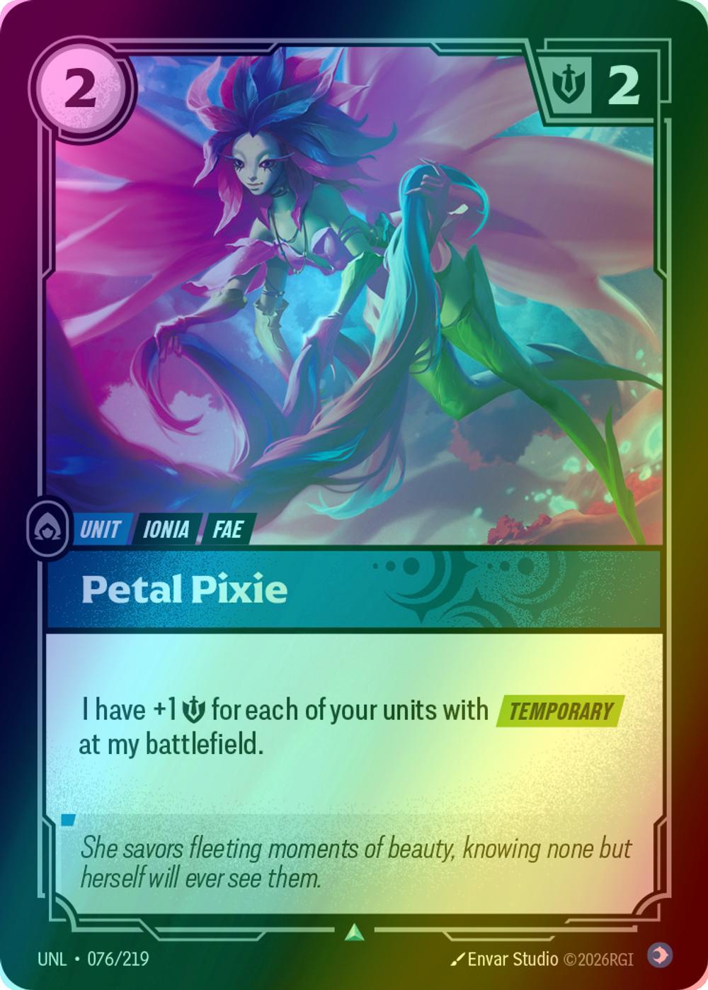 Petal Pixie - 076/219 [Unleashed] [Foil]