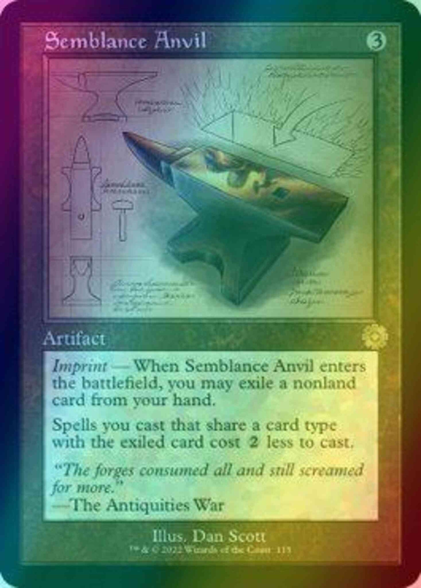 Semblance Anvil [115] [Retro Frame] [Schematic] [The Brothers' War Retro Artifacts] [Foil]