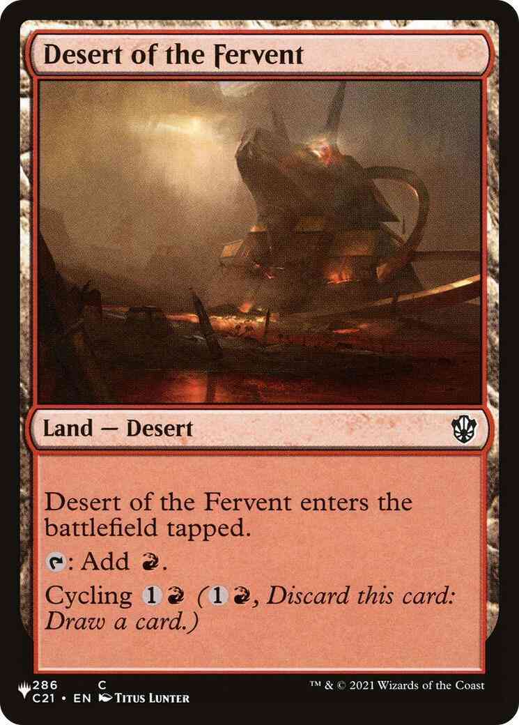 Desert of the Fervent [C21-286] [The List] [Non-Foil]
