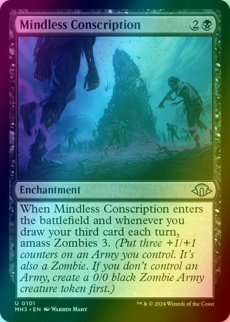Mindless Conscription [101] [Modern Horizons 3] [Foil]