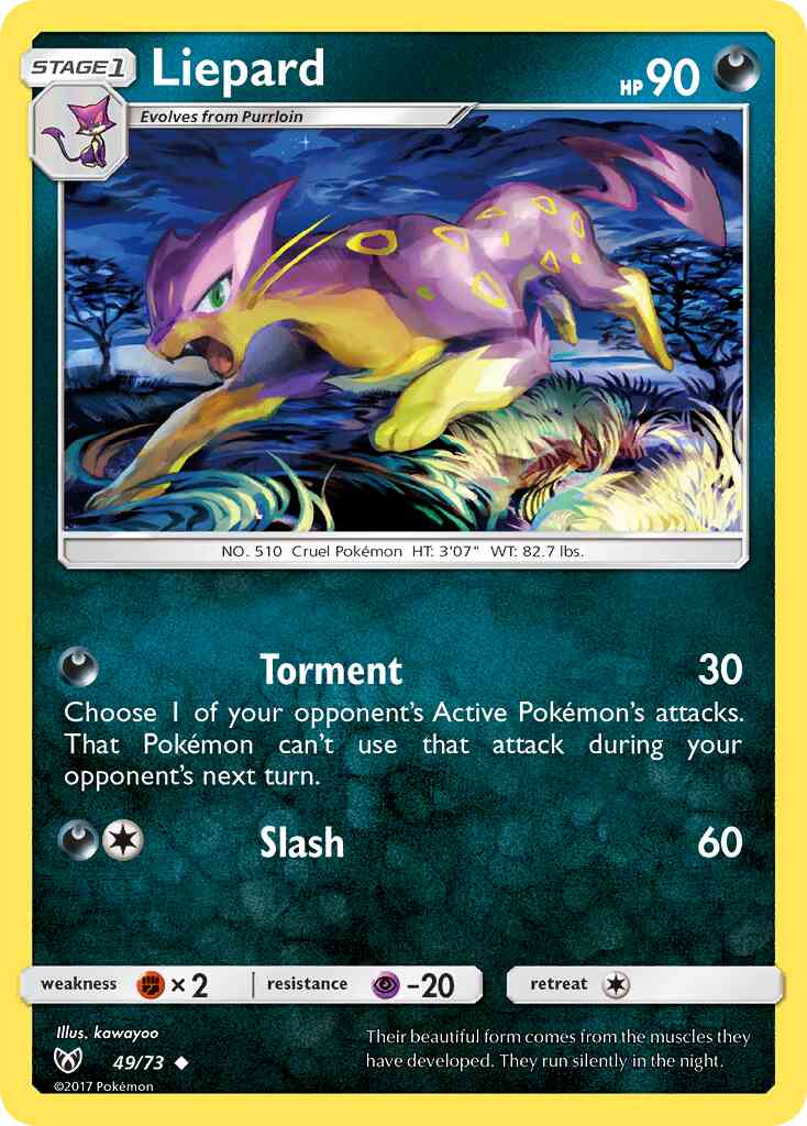 Liepard - 49/73 - Uncommon [sm35-49] [Reverse Holo]