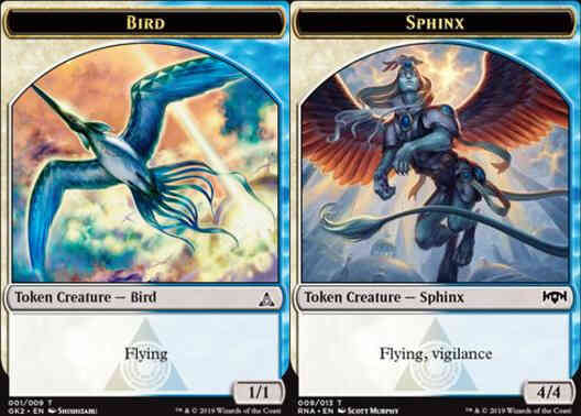 Bird Token (01) // Sphinx Token (09) [RNA Guild Kit Tokens] [Non-Foil]