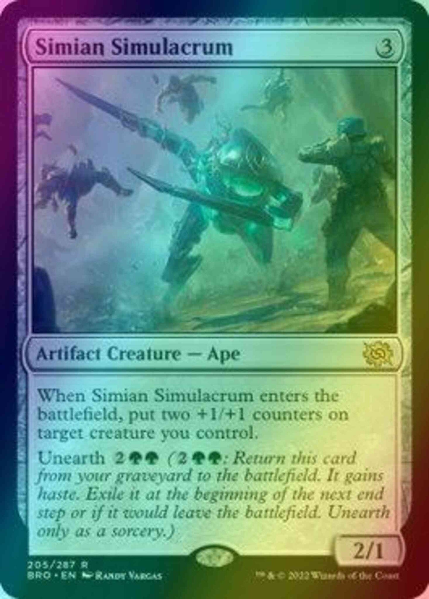 Simian Simulacrum [205] [The Brothers' War] [Foil]