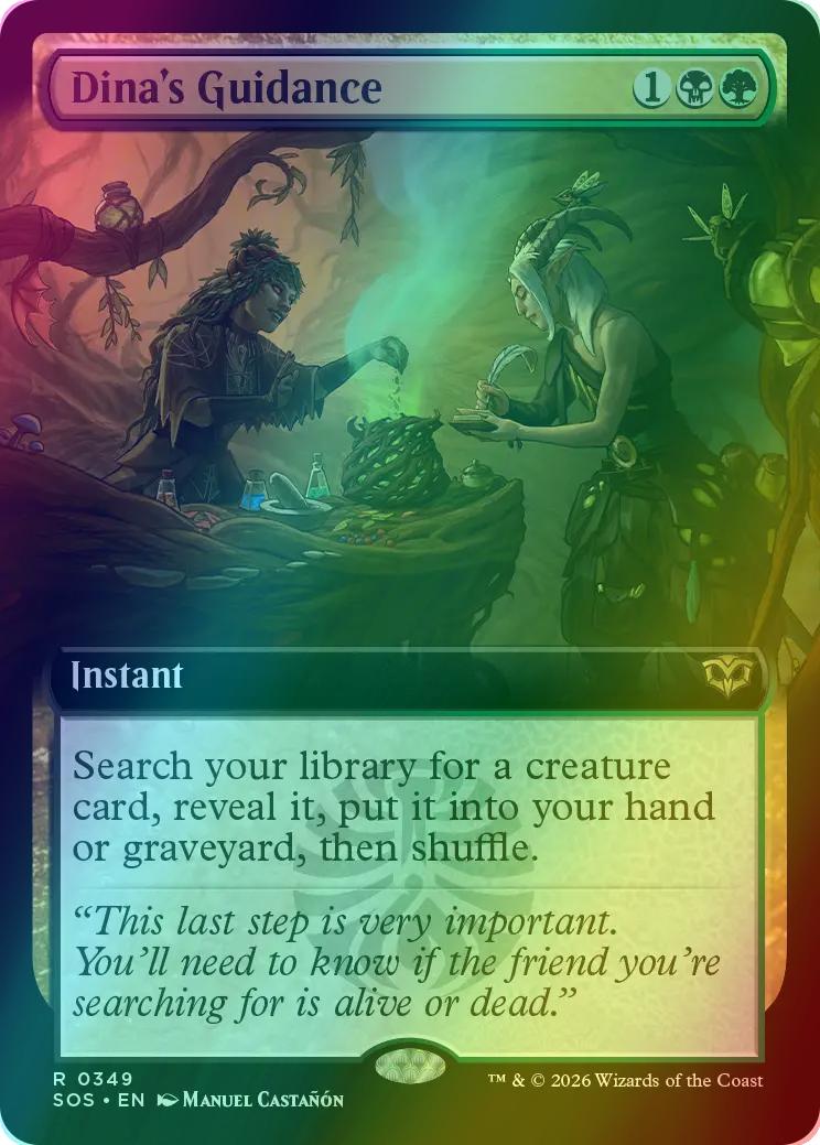 Dina's Guidance [349] [Extended Art] [Secrets of Strixhaven] [Foil]