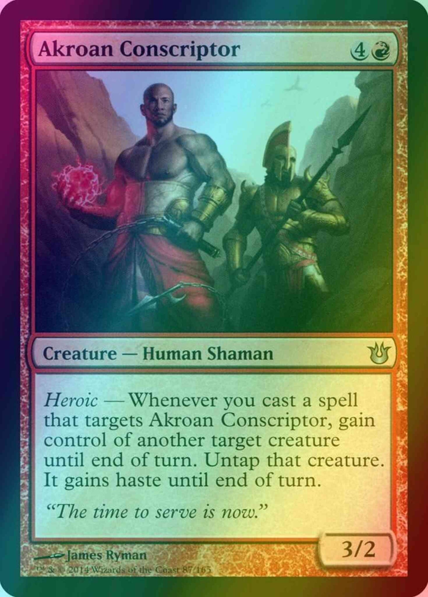 Akroan Conscriptor [87] [Born of the Gods] [Foil]
