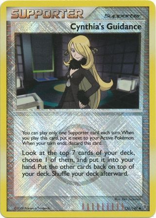Cynthia's Guidance - 136/147 Crosshatch Holo Player Rewards Program 2009 [Reverse Holo]