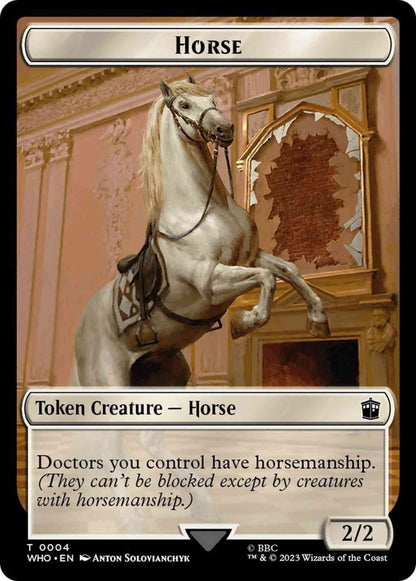 Horse Token (04) // Soldier Token (08) [Universes Beyond: Doctor Who: Tokens] [Non-Foil]