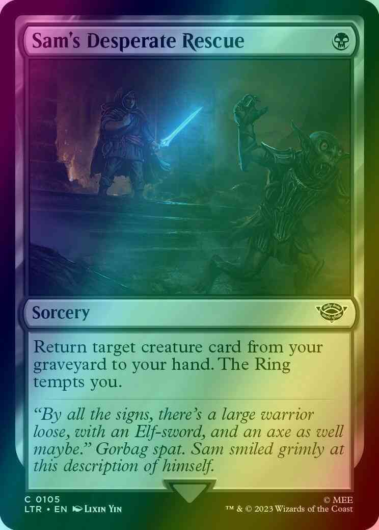 Sam's Desperate Rescue [105] [The Lord of the Rings: Tales of Middle-earth] [Foil]