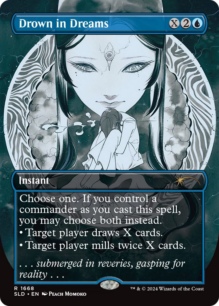 Drown in Dreams [1668] [Borderless] [Peach Momoko] [Secret Lair Drop] [Non-Foil]