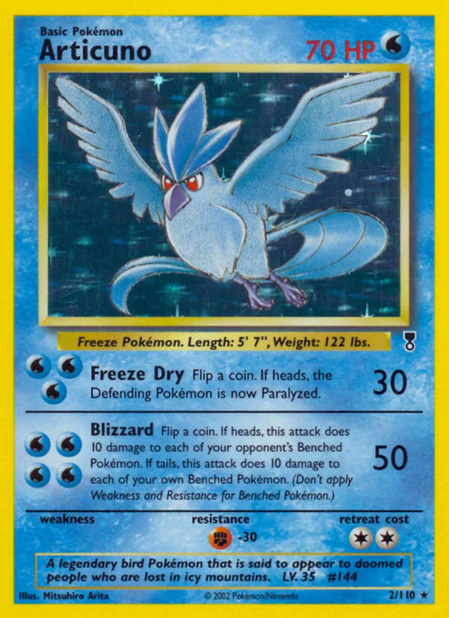 Articuno - 2/110 - Rare [base6-2] [Reverse Holo]